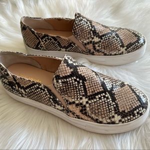New Kate Spade Leather Snake Print Shoe